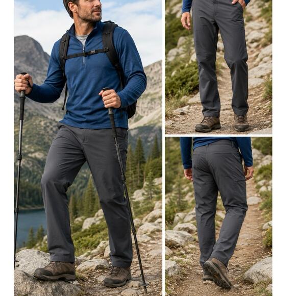Royal Robbins Other - Royal Robbins Pants Mens 38x32 Gray Stretch Hiking Travel Outdoor Active Pants
